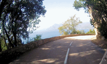 Kurve auf Korsika